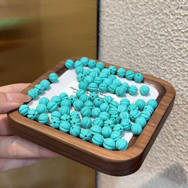 

Magnesite Frosted Melon Beads DIY Accessories Hand Woven Hand Rope Bracelet Necklace Pendant Bracelet Crafts Ornament Magnesite frosted melon beads