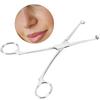 Stainless Steel Septum Forceps Nose Tongue Tattoo Body Piercing Pliers Clamp Tool