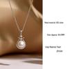 S925 Sterling Silver Star String Freshwater Pearl Harp Pendant - Exquisite Versatile Clavicle Chain