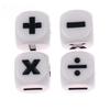 1/4PCS 16mm Resin Addition Subtraction Multiplication Division Symbols Dice Operation Props Kid's Educational Assist Accessories