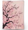 Beautiful Cherry Blossom Blanket  Soft Cozy and Lightweight Flannel Throw Ideal for Couch Bed and Travel  Fluffy Fuzzy