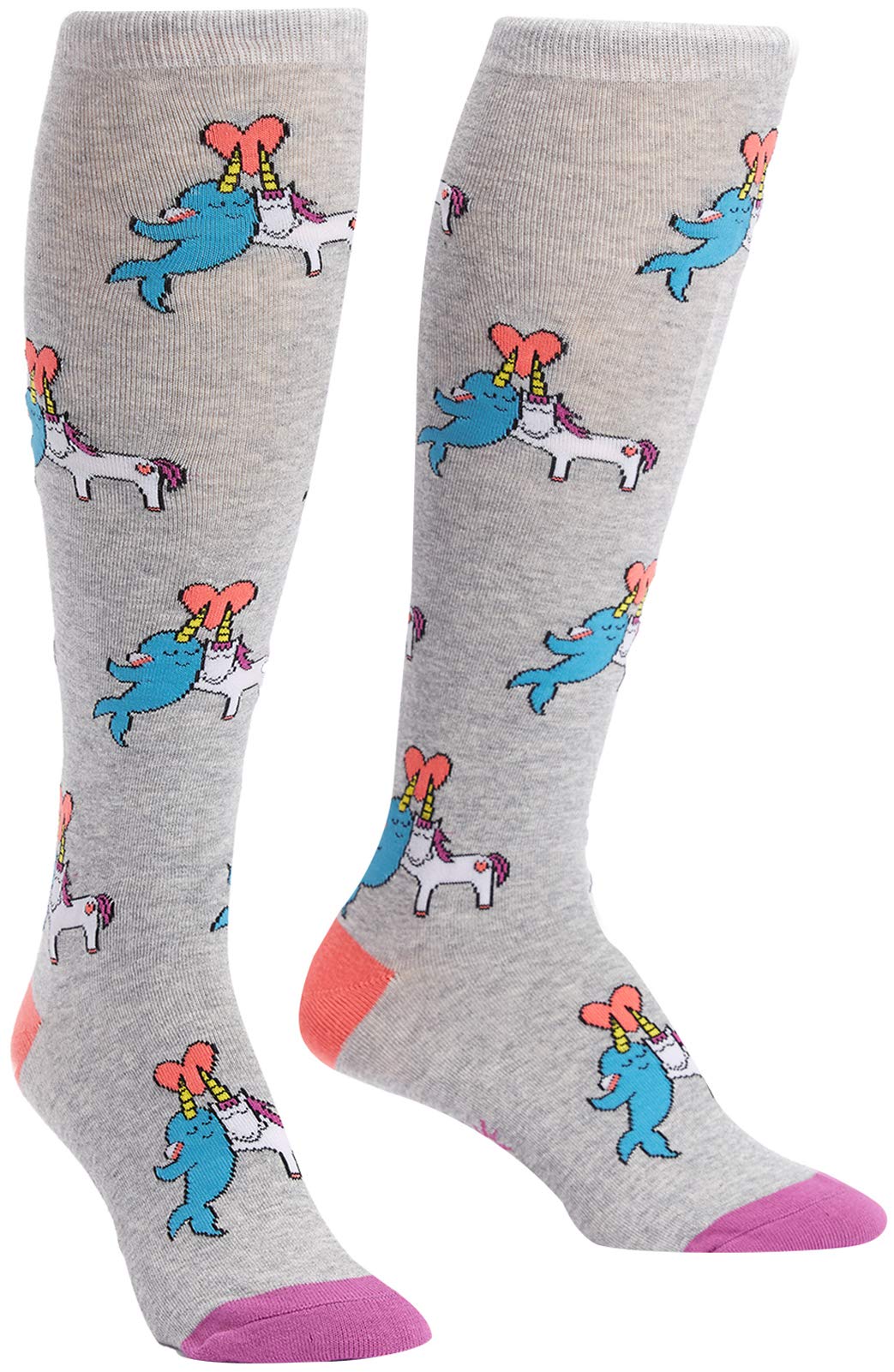 

Носки It To Great Horns Think Alike для узора [Sock Me] женские, по всей поверхности серый