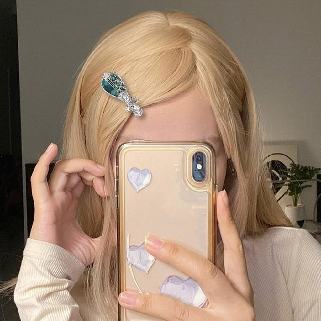 Creative Chinese Styles Pipa Hair Clip With Ink Painting Designs For Women And Culture Enthusiasts Side Bangs Barrettes