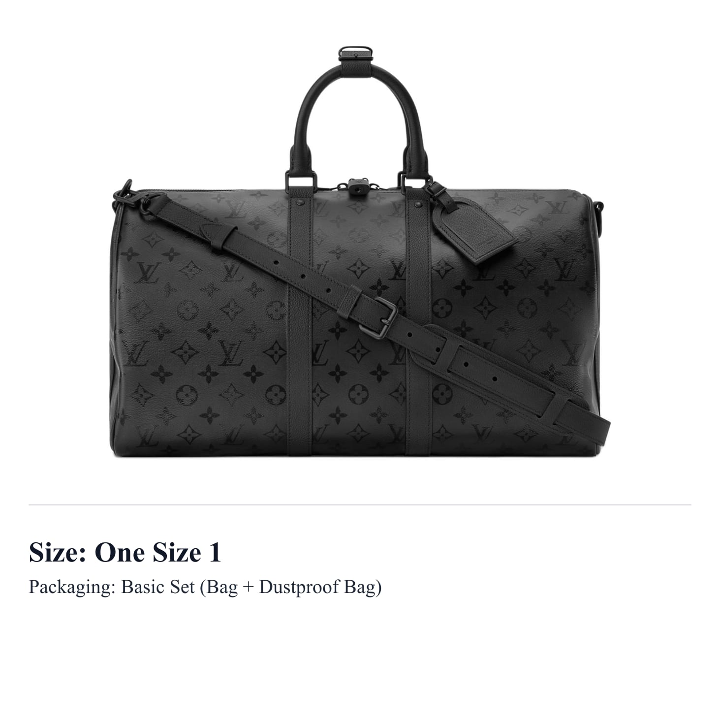 LOUIS VUITTON Keepall Monogram Midnight Coated
