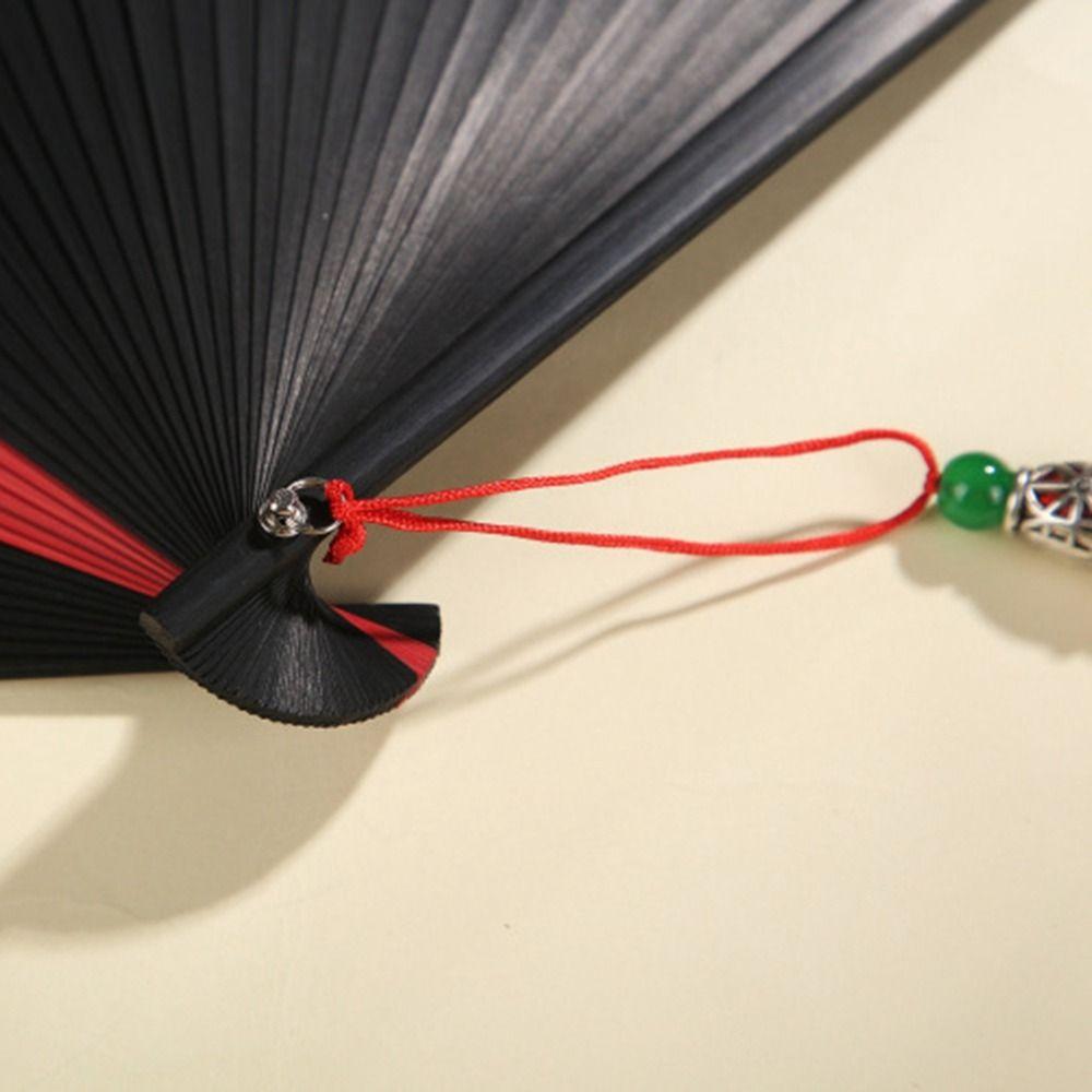 Small 1Pcs Dance Props Classical Handmade Folding Bamboo Fan Ornament Dance Fan Kimono Fan