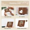 1PC Birthday/Wedding Friend Friendship Gifts Graduation DIY Wooden Photo Frame With Bracket Creative Greeting Card Money Clip