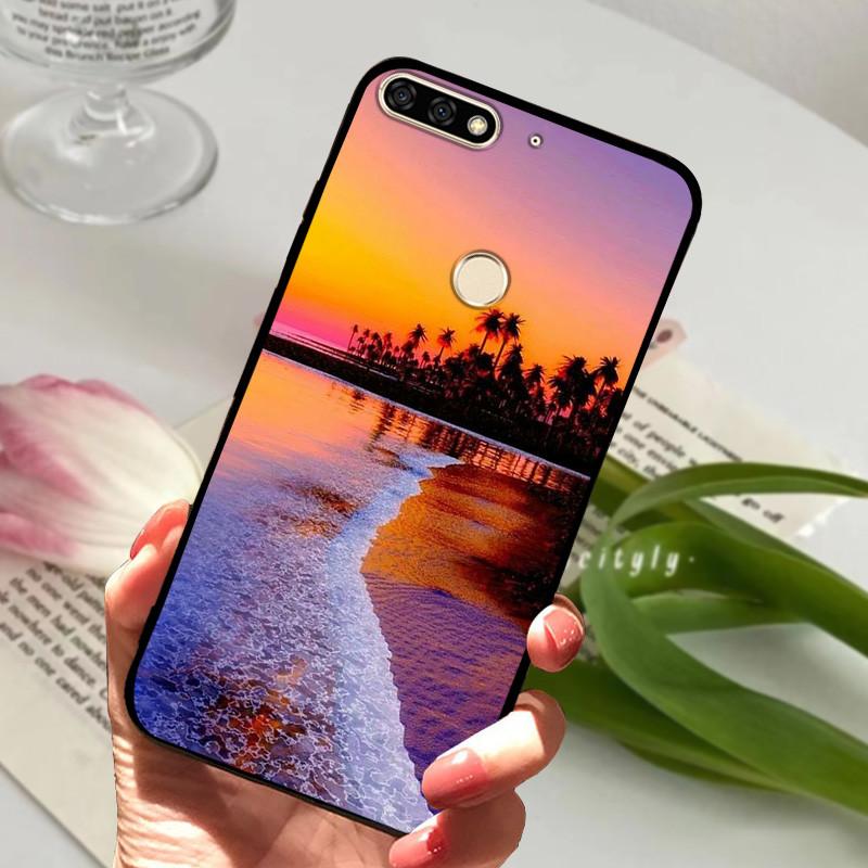 For Huawei Honor 7C Pro Case LND-L29 Silicone Shockproof Soft TPU Phone Cover For Huawei Honor 7C 5.99" Funda Honor7CPro Cartoon
