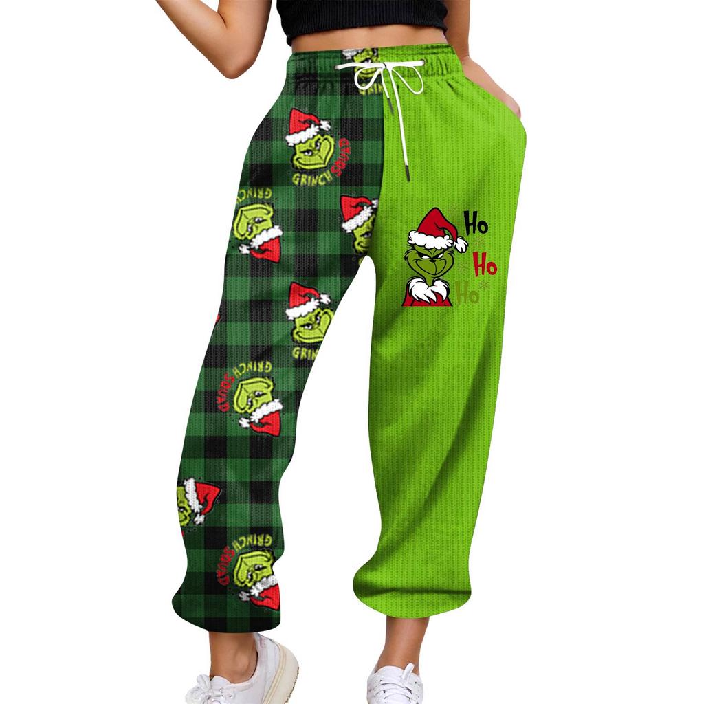 Women's Casual Pants High-waisted Belted Jogging Pants With Pockets