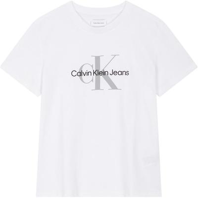 Jeans Simple Letter Print Round Neck Short Sleeve T-Shirt Women Tops White 40WL259-YAA