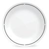 2 Pack 8.5 Inch Salad Plates Vitrelle Glass Durable Stackable Bistro Plates Microwave Dishwasher Safe Outdoor Dining