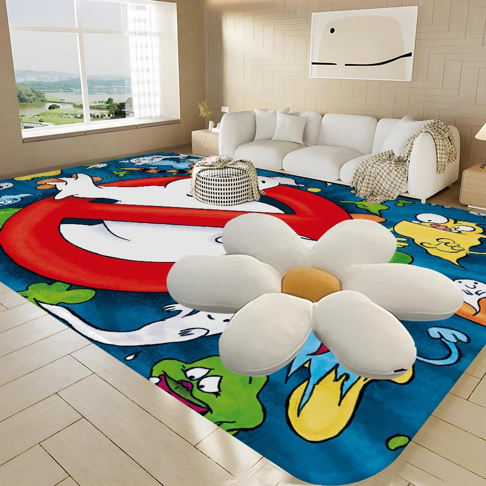 Ghostbusters Door Mat Washable Non-Slip Living Room Sofa Chairs Area Mat Kitchen Toilet Rug