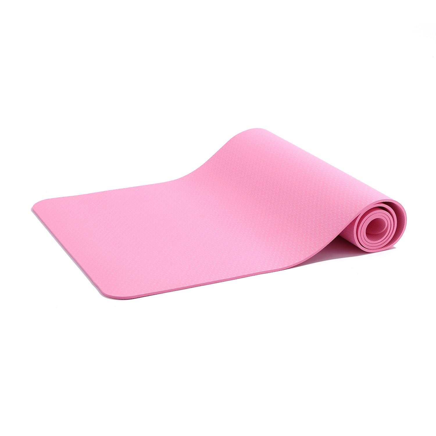 

Утолщенный нескользящий коврик для йоги TPE толщиной 6 мм для занятий спортом в помещении и на открытом воздухе