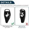Gear Shift Knob Button Cover for BMW 1'F20 F21/2'F22/3'F30 F31 Sport Version Waterproof Center Console Knob Trim Sticker Black Adhesive Backing 1 Set