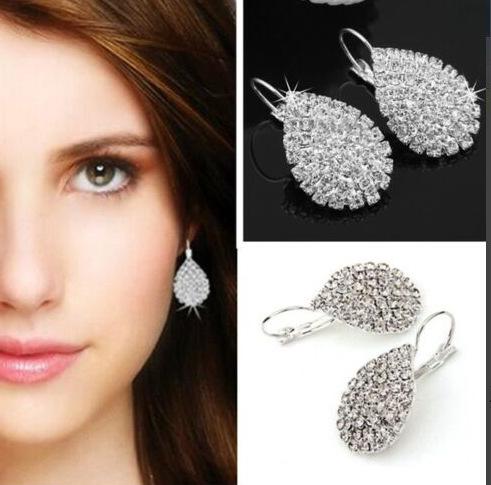 Fashion Jewelry Earring Rhinestone Wedding Earrings For Women Earrings Round Bohemian Brincos drop Earrings