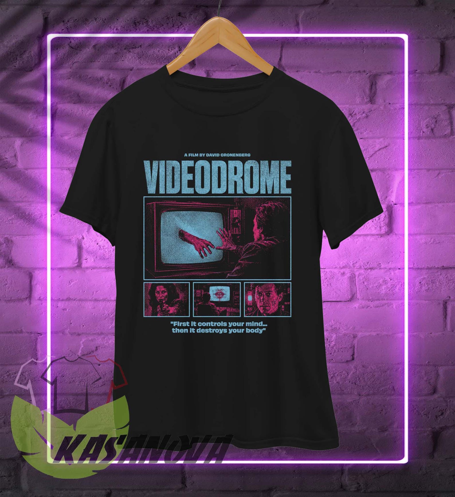 Videodrome Shirt - David Cronenberg 1983 Body Horror Tee - Cult Classic T-Shirt XL