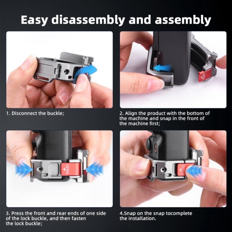 Expansion Adapter for Pocket 3 Fast Mount Replacement Cold Shoe Bracket Multifunctional Expansion Frame Accessories