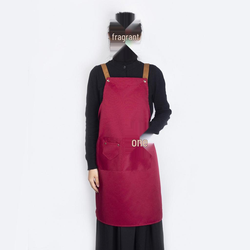 Waterproof & Oilproof Stain-Resistant Apron with Large Pocket for Bakery, Restaurant, and Catering