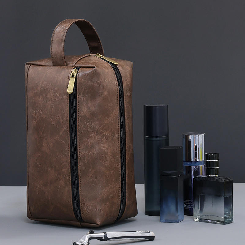 Fashion Retro Toiletry Bag Lightweight Multi-Purpose Storage Bag Travel Men's Handbag for Toiletries Organization Casual Outings & Short Trips