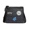 New File Cow Leather With Artificial Leather Document Bag, Shoulder Bag, Crossbody Bag Large Women's Black CE537-QBPHT