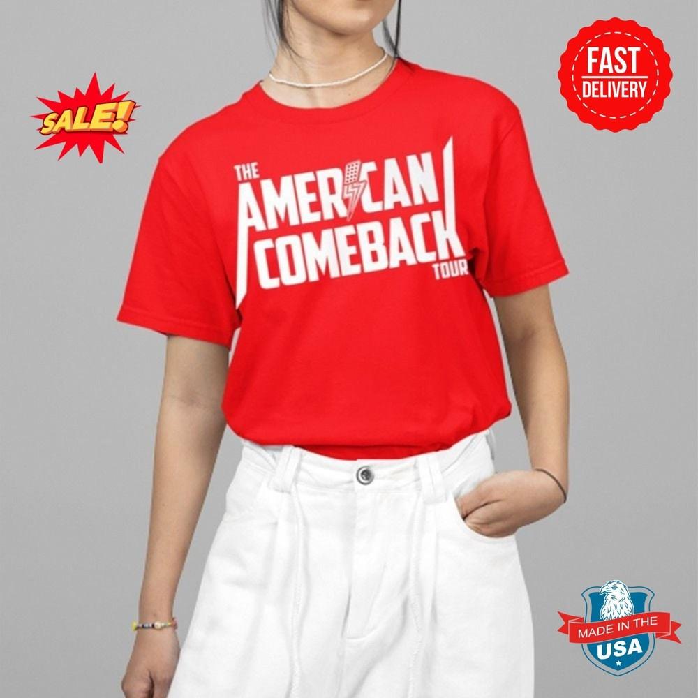 Charlie Kirk The American Comeback Tour Shirt S