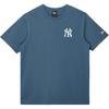 New Era FW25 MLB New York Yankees Haftowana Koszulka z Okrągłym Dekoltem Oddychająca z Krótkim Rękawem Koszulki Unisex 14701230