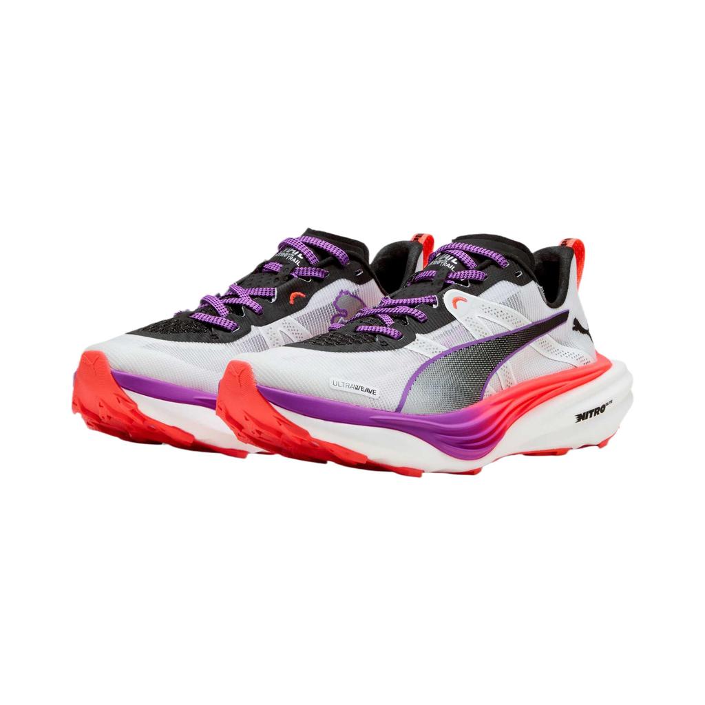 Puma Deviate Nitro Elite Trail White Glowing Red Pure Magenta Women Sneakers 310468-01