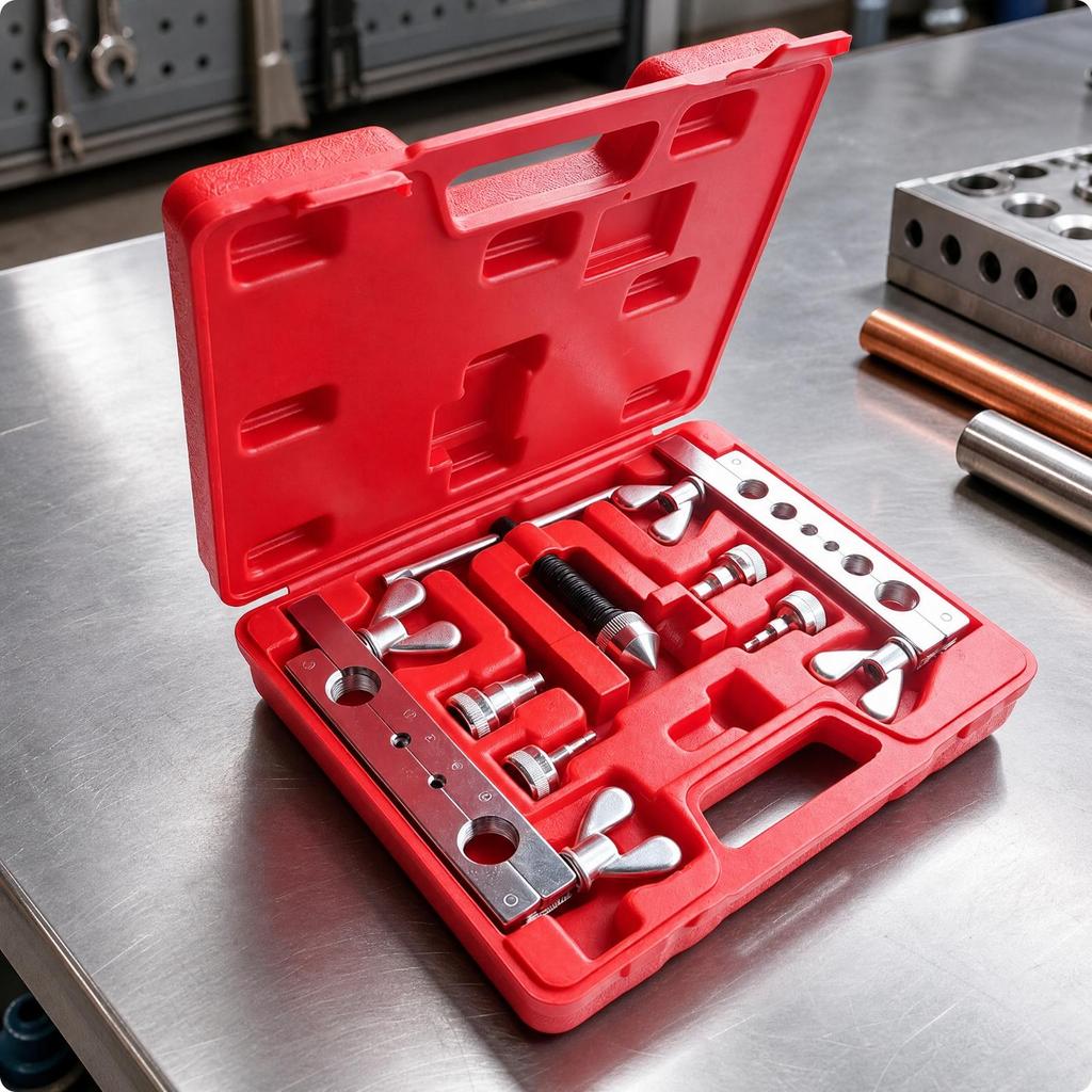 Manual Metric Tube Expanding Tool Compact Copper Tubing Expander Kit Heavy Duty