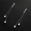 1 Pair Sexy Vintage Pearl Pendant Nipple Clip Chest Chain Suitable For Wearing At Nightclubs Parties And Valentine'S Day