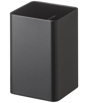 Jitsugyo 4849 Magnetic Storage Box Square Black Tower Small Items Storage with Dividers and Hooks Approx. W7XD7.2XH10.5cm