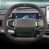 Wildleder Leder Auto Lenkradabdeckung für Peugeot 208 GT 2024 2025 Rutschfest Auto-Styling Auto Zubehör