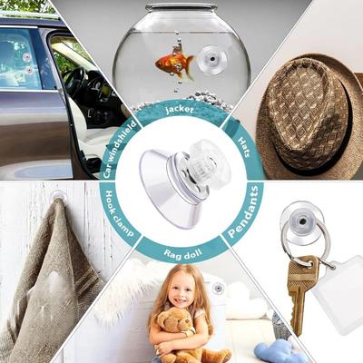 5/10 Suction Cups with Screw Plastic Suction Cup Holder PVC Suction Cups with Screw Nuts Suitable for Bathroom Windows and Car Sunshades