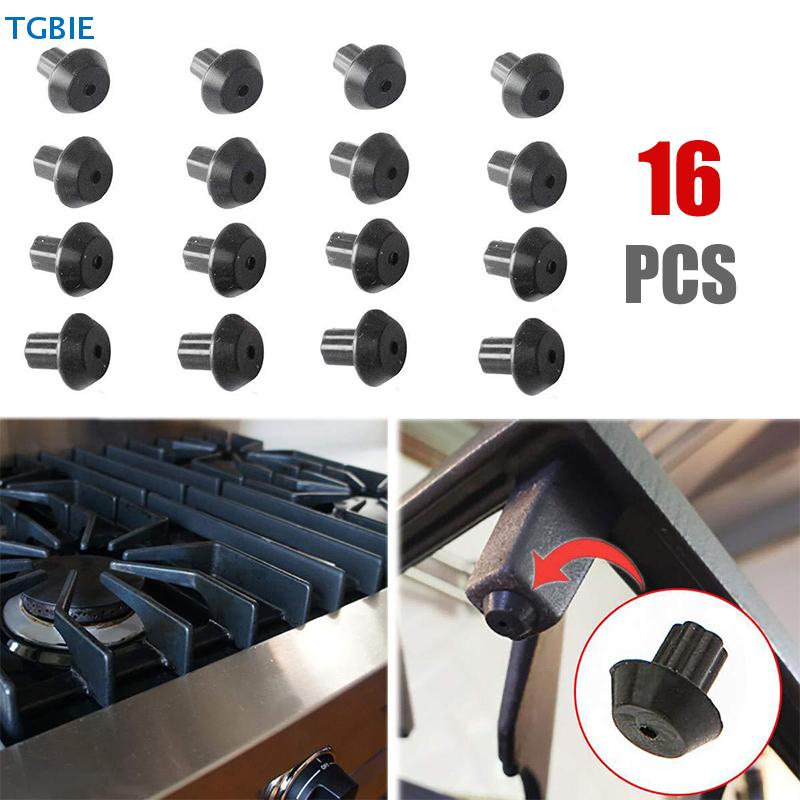 [TL][TL]16 PCS Gas Range Burner Grate Foot Compatible Stove Gas Stove Burner Foot Rubber Feet For Kitchen Accessories
