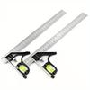 A Set of Three-in-one Multifunctional Adjustable Woodworking Tools- Stainless Steel Combination Square, Equipped with a Digital Angle Gauge and Ruler
