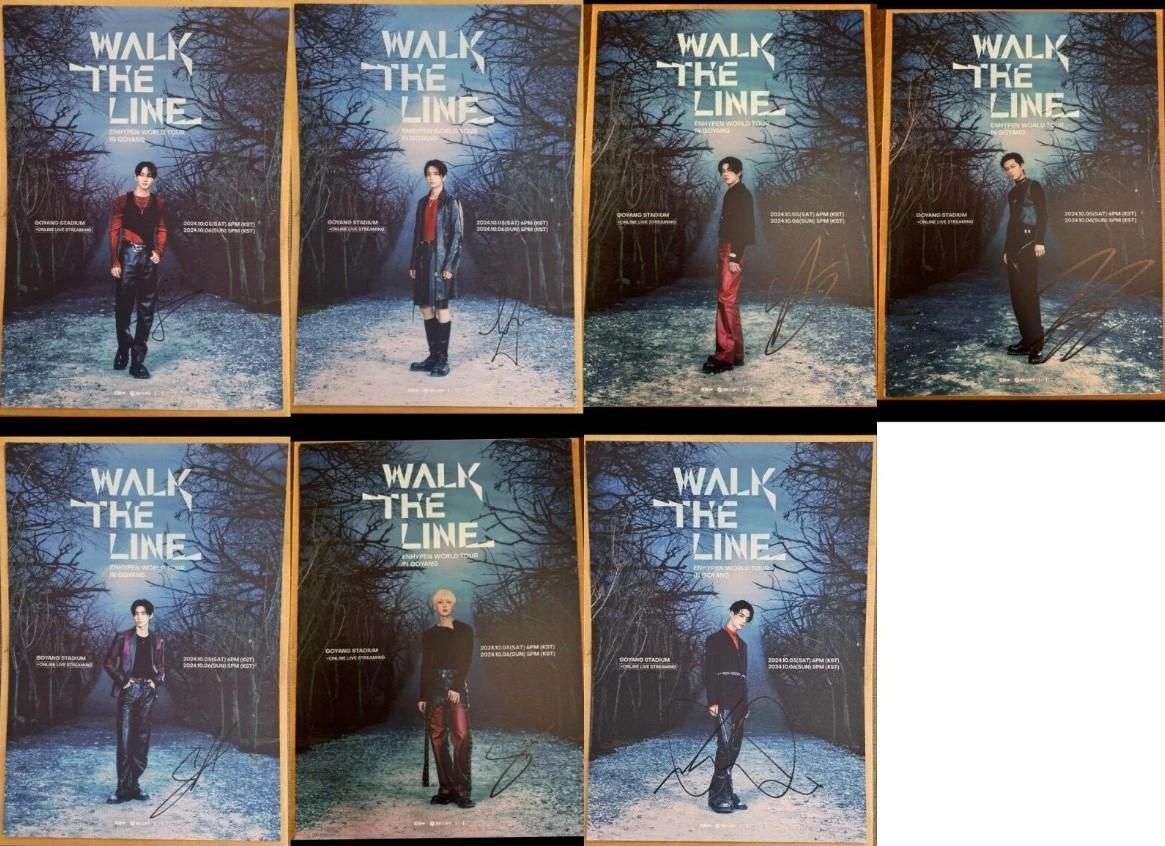

Б/У ENHYPEN WALK THE LINE Play&Stay Benefit з автографом Плакат 7 типів Повний набір SEOUL Limited