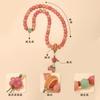 Putuo Mountain Natural Peach Blossom Bodhi Bracelet for Women, Minimalist Jewelry, Multi-Bead Bracelet, Zodiac Couple Gift