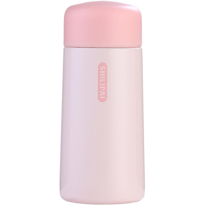 Stylish Mini Insulated Cup for Girls - Portable Pocket Size with Tea Infuser, Leak-Proof 304 Stainless Steel.