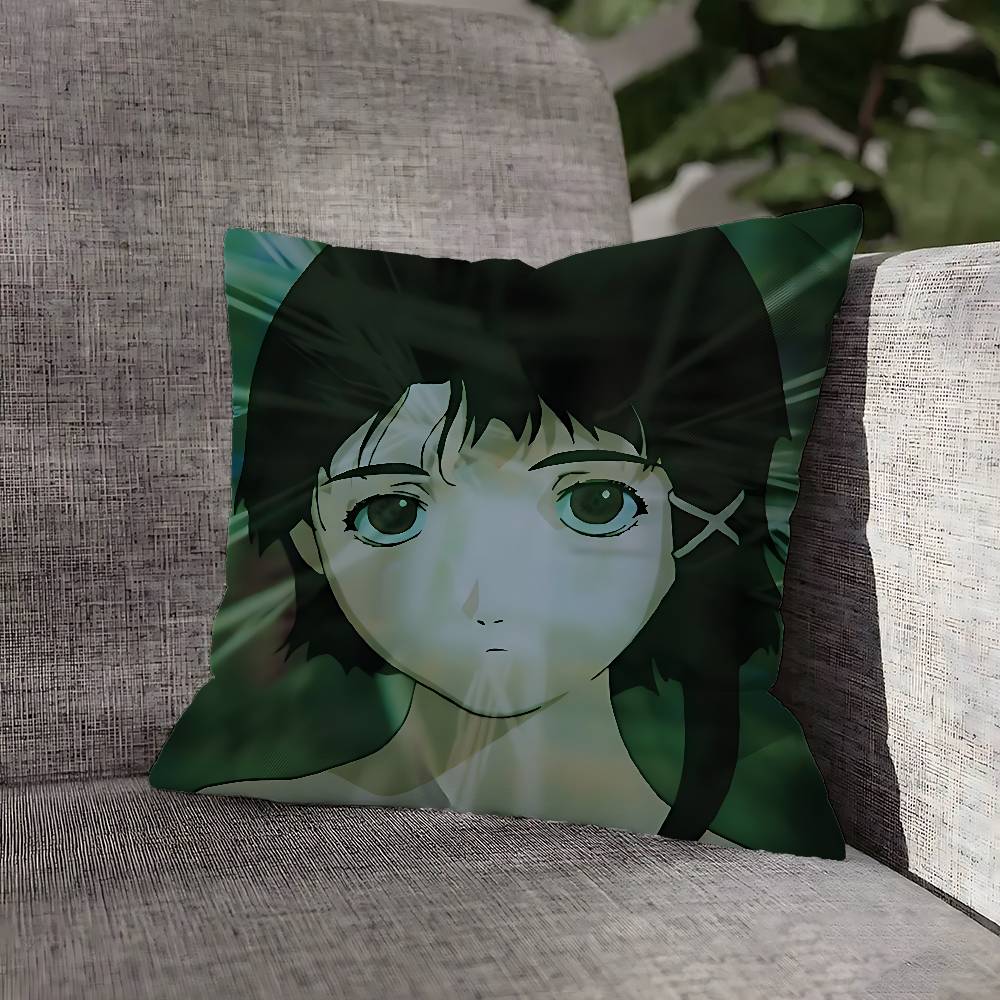 Lain Iwakura S-Serial Experiments Pillow Case For Sofa Decor Car Office Room Printing Cushion Cover Decorations and Protector