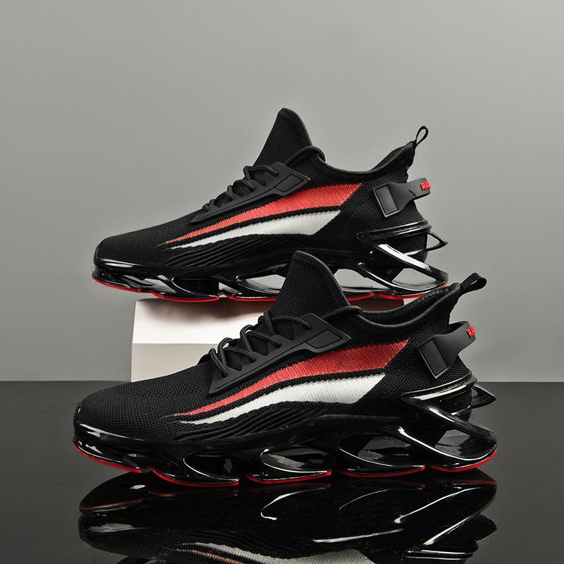 Мужские кроссовки Весенне-летняя мужская спортивная и повседневная обувь Модная универсальная обувь на возвышении 39 чёрный 4416₽