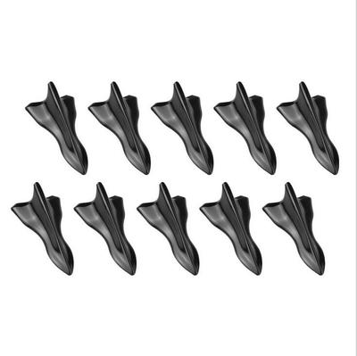 Universal 10 Vortex Generator Shark Fin Wing Jet Style Car Roof Spoiler Diffuser