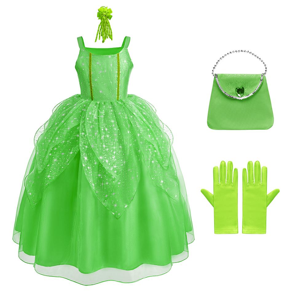 2026 Girls Birthday Party Fairy Dresses Sets Baby Girl Princess Dress Clothes Kids Christmas Gift Child Elf Cosplay Gown Costume