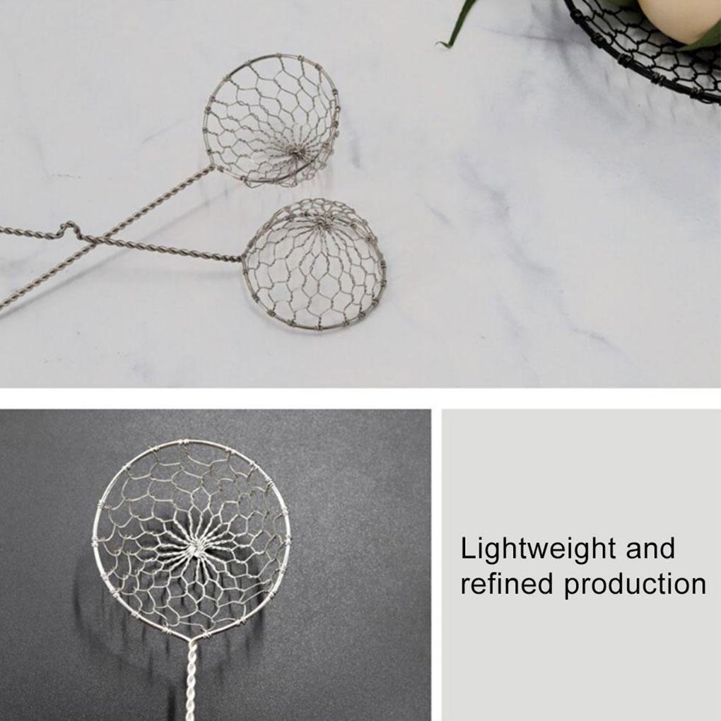 6x Silver Stainless Steel Sieve Set Precise Straining And Filtering Easy To At Table Easy To Clean