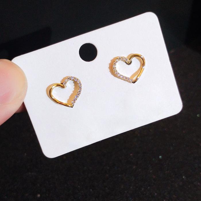 Simple Love Earrings Trendy Temperament Earrings High-End Wedding Nightclub Women'S Earrings