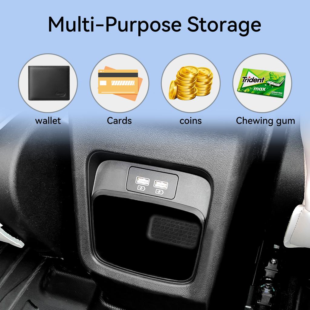 For BYD Yuan Pro 2026 2026 Car Storage Box Interior Accessories Central Control Armrest Box Rear Storage Case Organizer Bucket