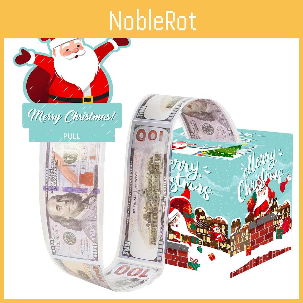 Christmas Santa Blue Celebration Prop With Money Box For Holiday Party Decor