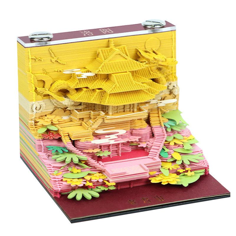 Henan Cultural & Creative Luoyang Scenic Paper-cut 3D Desktop Ornament