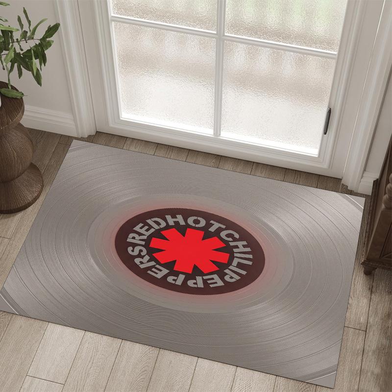 Red Hot Chili Peppers Design Kristall Samt Teppich Gemütlich Nicht?Rutschfester Teppich mit Aufdruck für Schlafzimmer Wohnzimmer Eingang