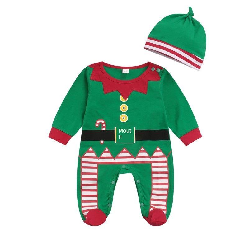 

Ma&Baby 0-12M 1st Christmas Newborn Infant Baby Boys Girls Green 3(-6m)