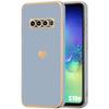 Case - Samsung - Galaxy S10e - Shockproof - Liquid Silicone - Blue Heart Pattern