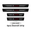 For Citroen Carbon Fiber Car Door Threshold Protector Sticker Accessories C4 C3 C5 C1 C2 C6 C4L DS3 DS4 Berlingo Picasso Jumper akj256
