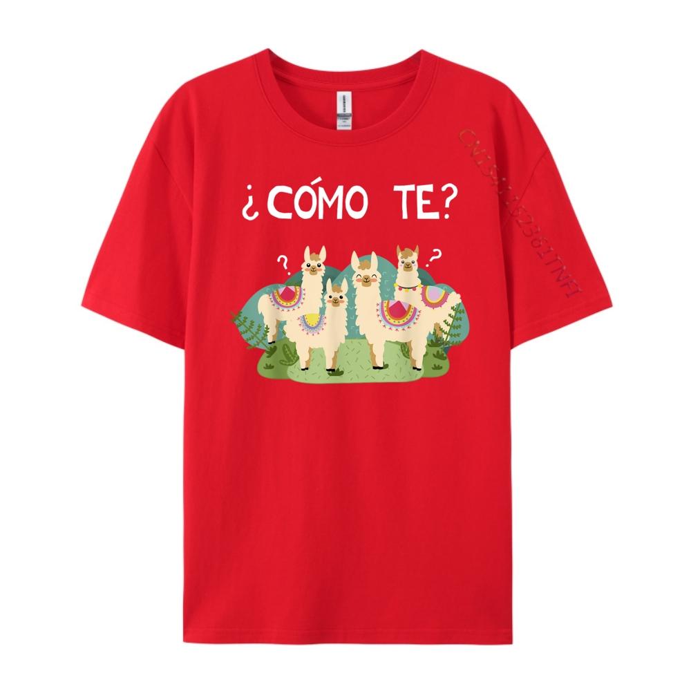Funny Spanish Tee Como Te Llama Llama TShirt Cute Oversized T Shirt Luxury Designer Alphabet S